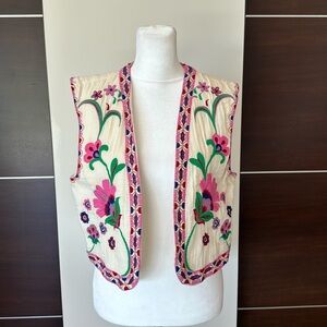 Zara open front vest